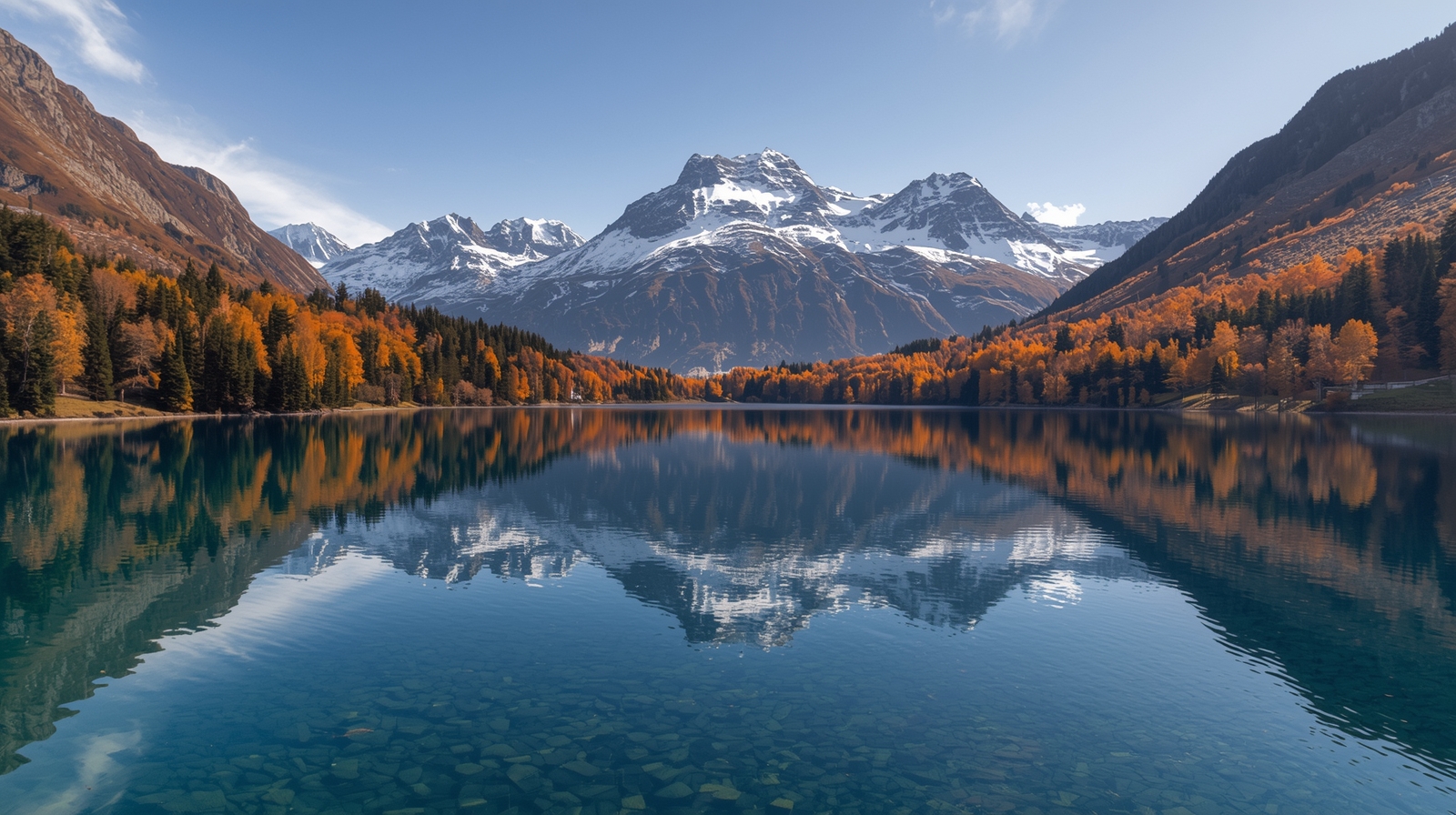 Hyper-realistic mountain landscape